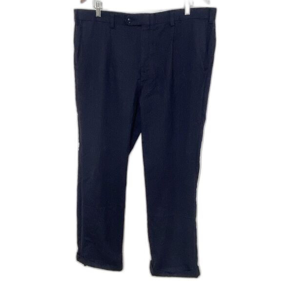 Vintage Burberrys Blue Dress Wool Slacks Pleaded Front Pants (no size tag)